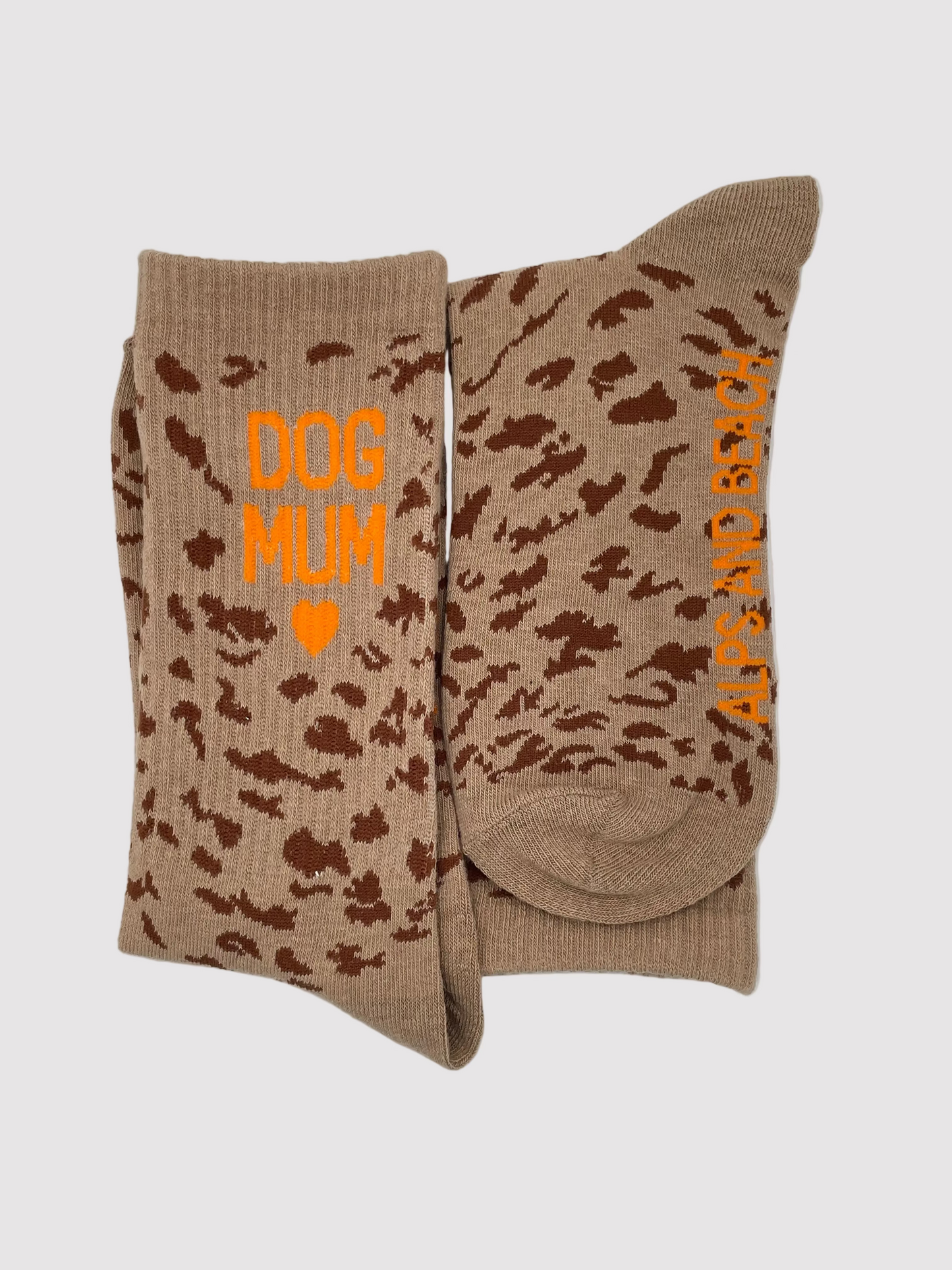 Socken "Dog Mum" – Orange