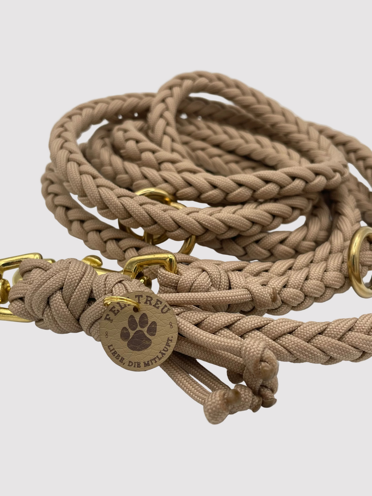 Paracord-Leine "Beige"