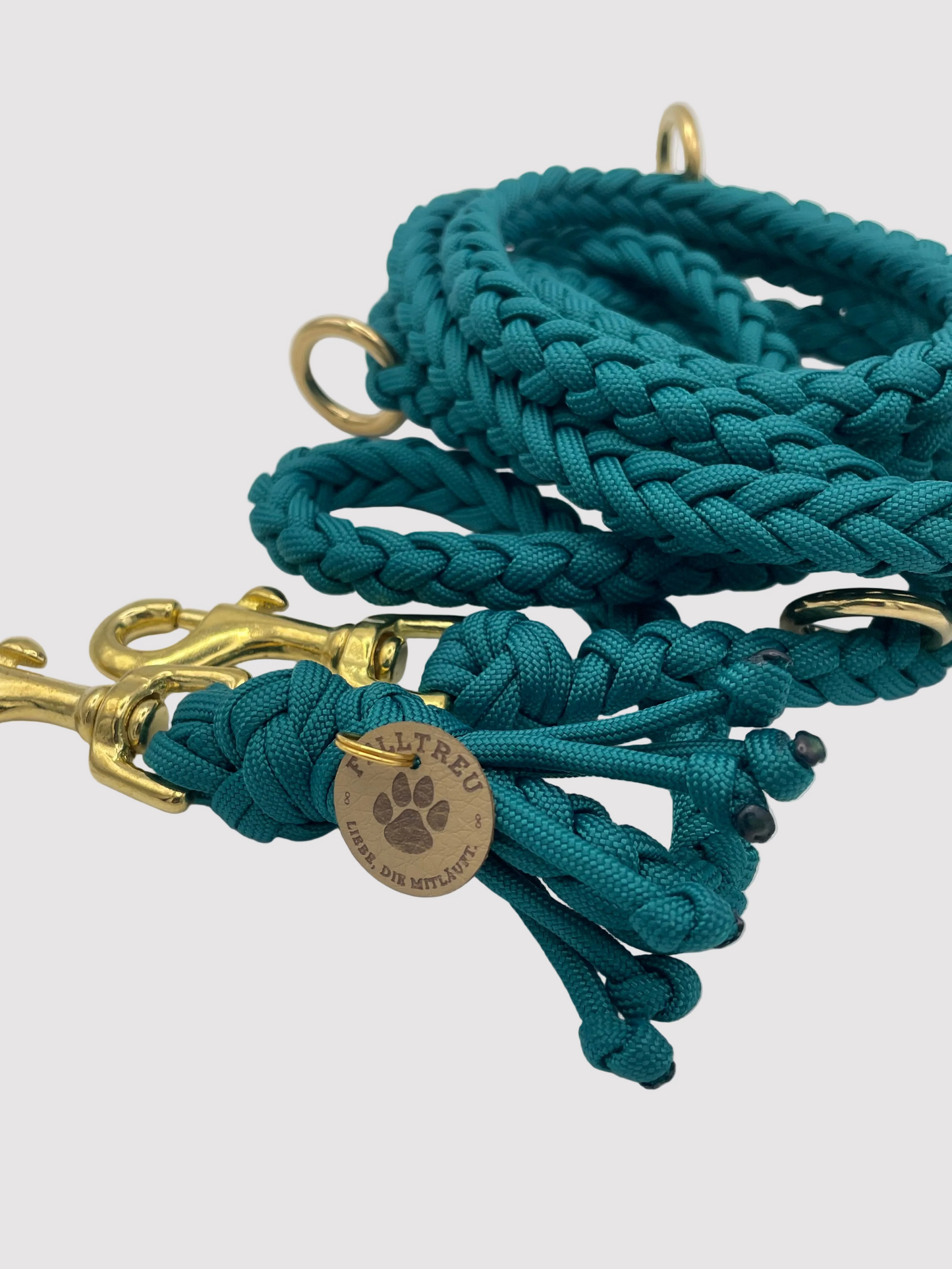 Paracord-Leine "Petrol"