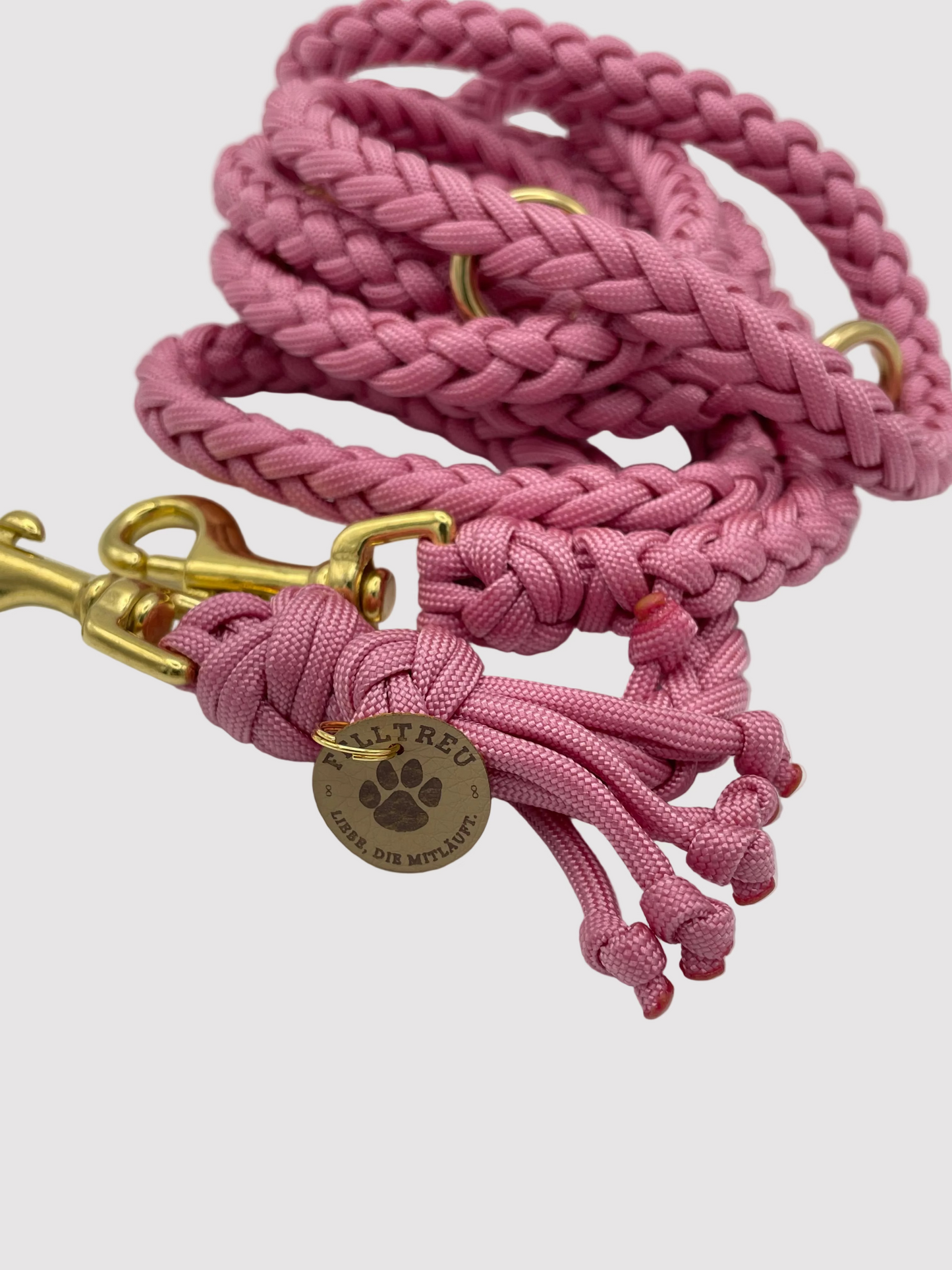 Paracord-Leine "Altrosa"