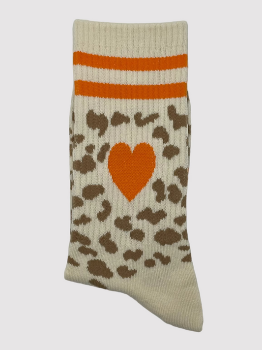 Socken "Leo Herz" – Orange