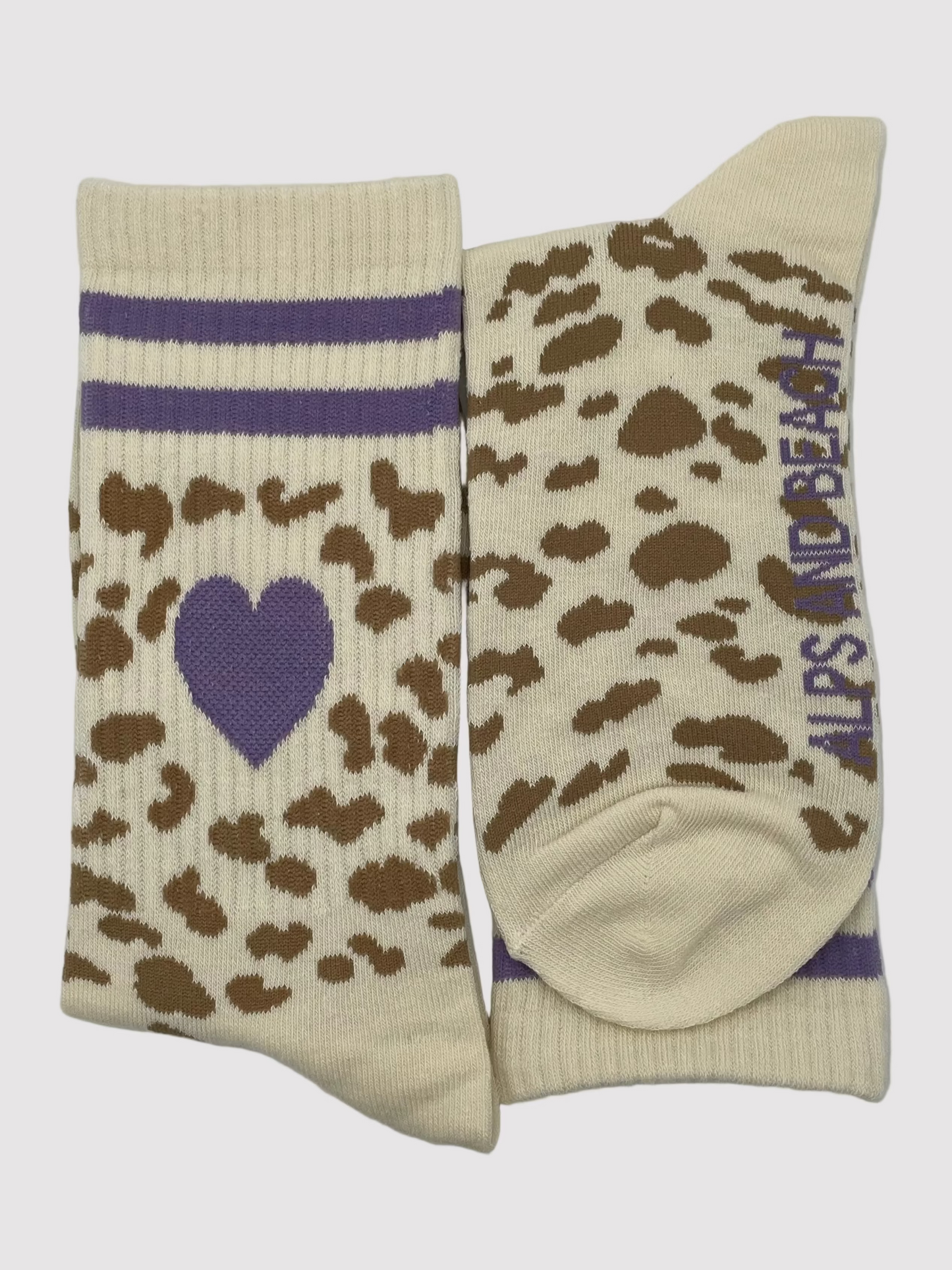 Socken "Leo Herz" – Flieder