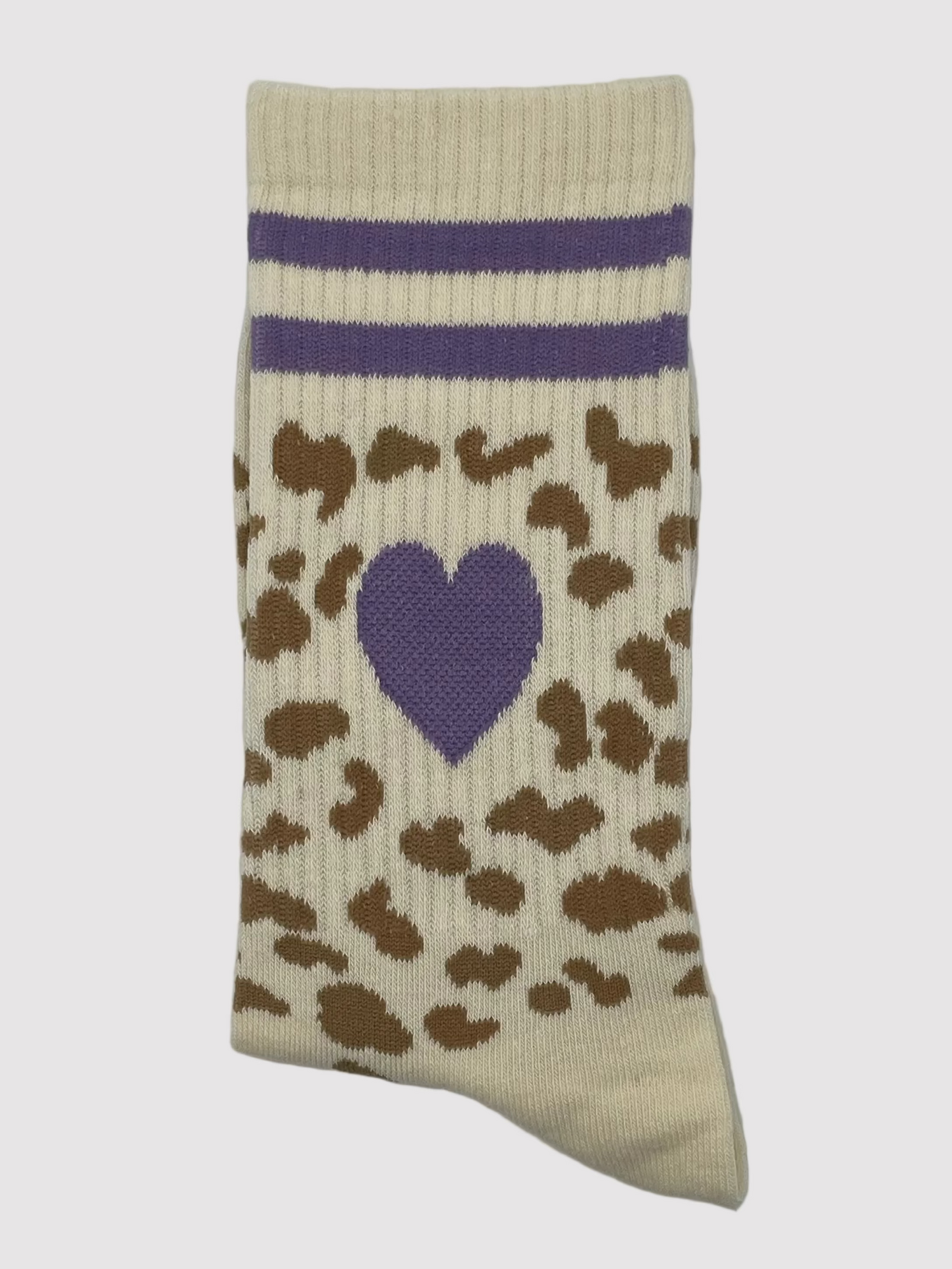 Socken "Leo Herz" – Flieder
