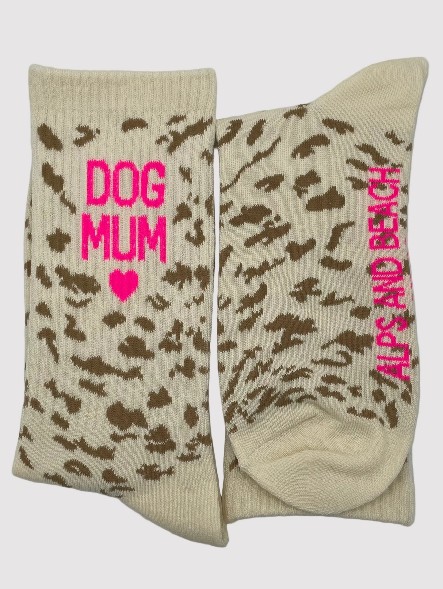 Socken "Dog Mum" – Pink