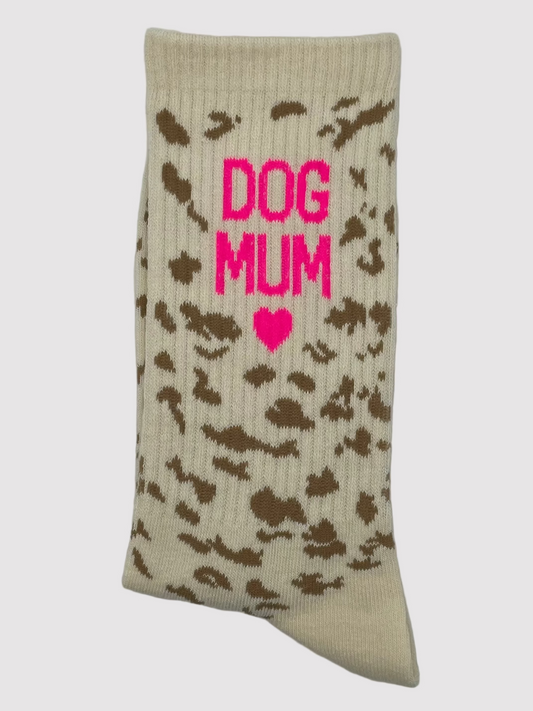 Socken "Dog Mum" – Pink