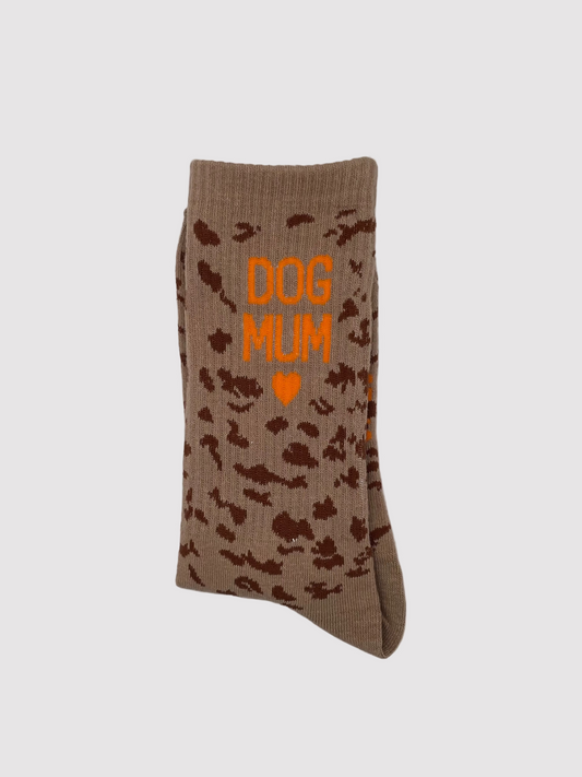 Socken "Dog Mum" – Orange