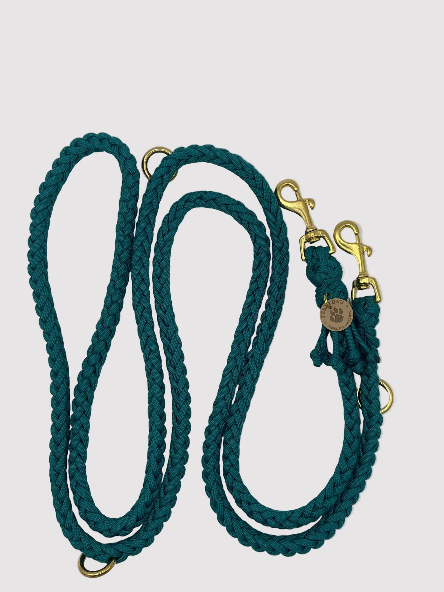 Paracord-Leine "Petrol"