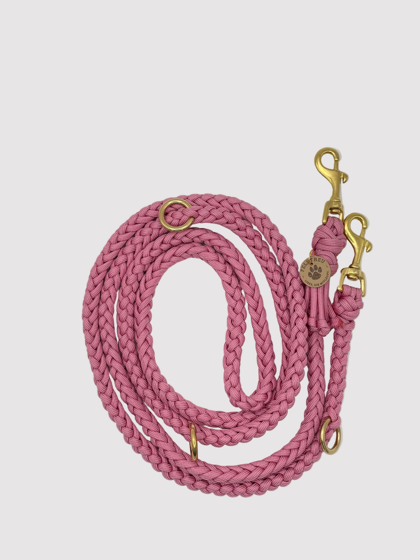 Paracord-Leine "Altrosa"