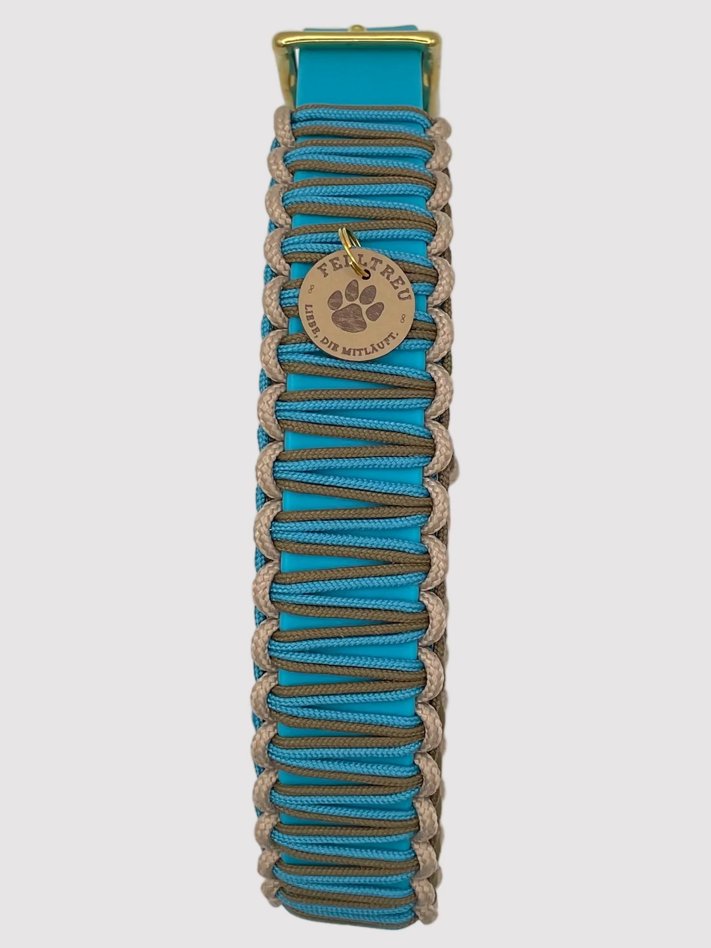 Gewickeltes Halsband "Türkis"