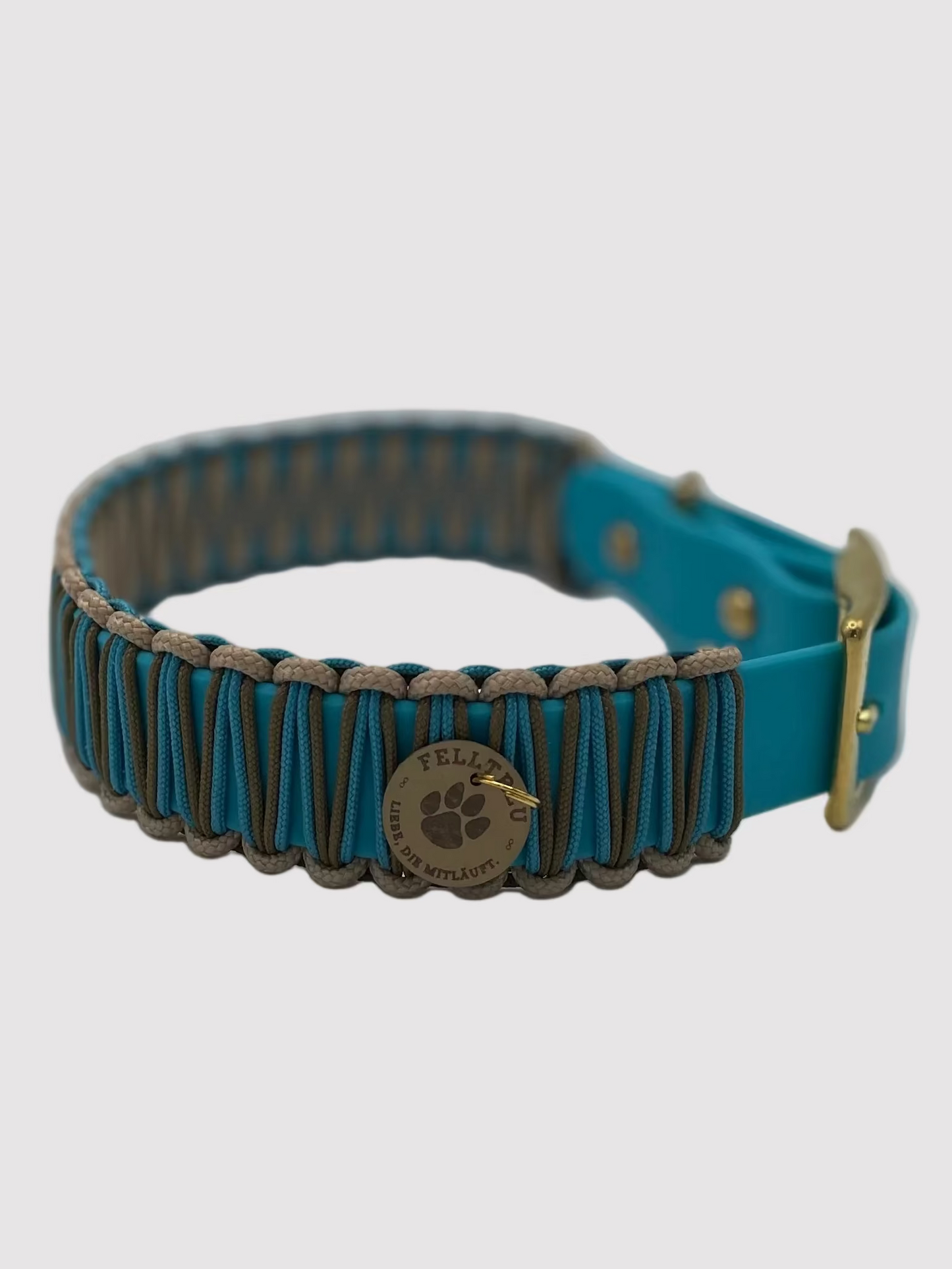 Gewickeltes Halsband "Türkis"