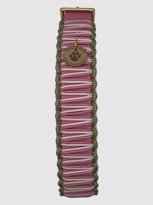 Gewickeltes Halsband "Rose"