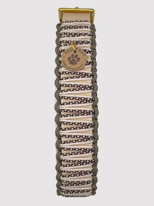 Gewickeltes Halsband "Sand"